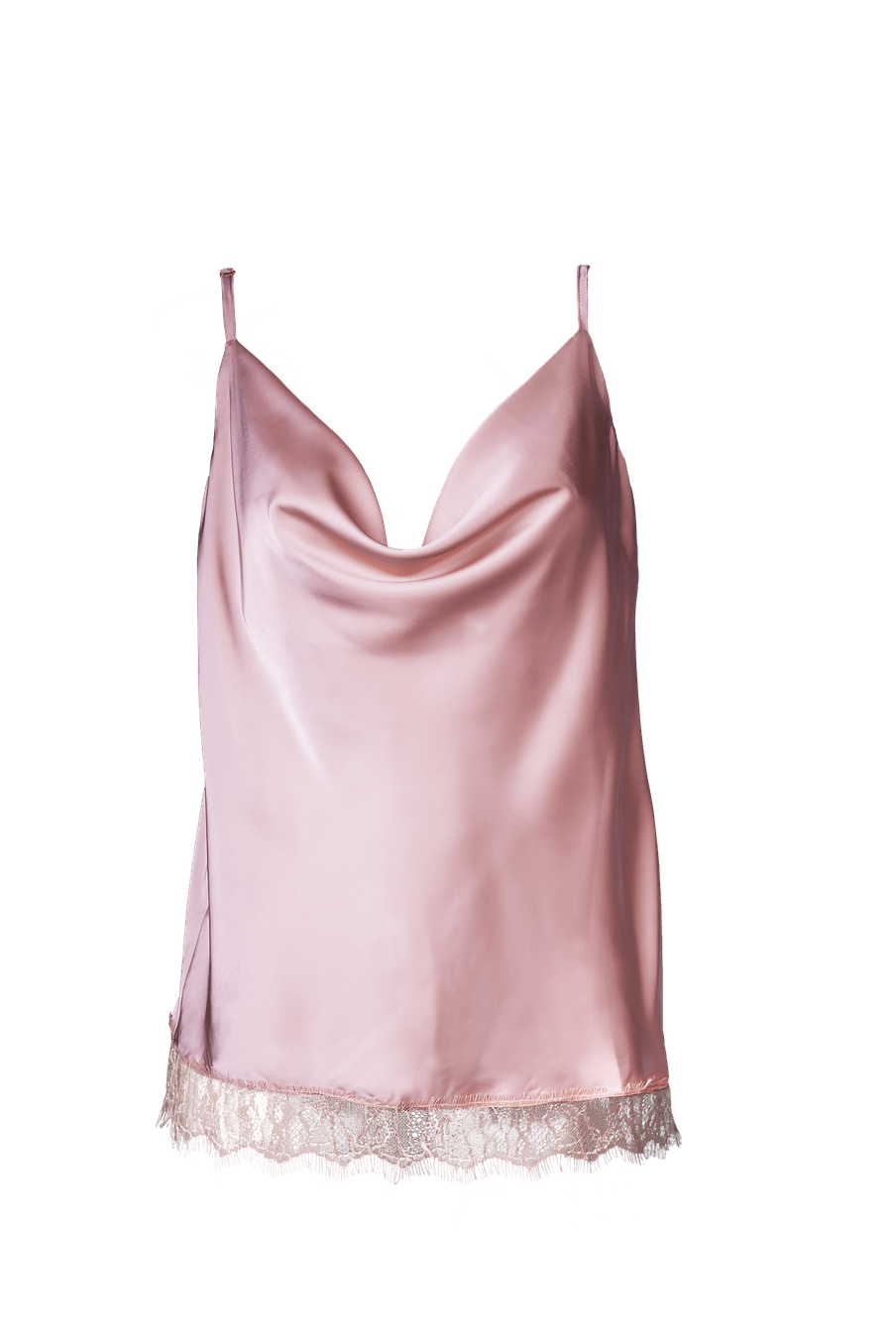 Luna Camisole with Lace Nude - Noblesse Oblige Lingerie