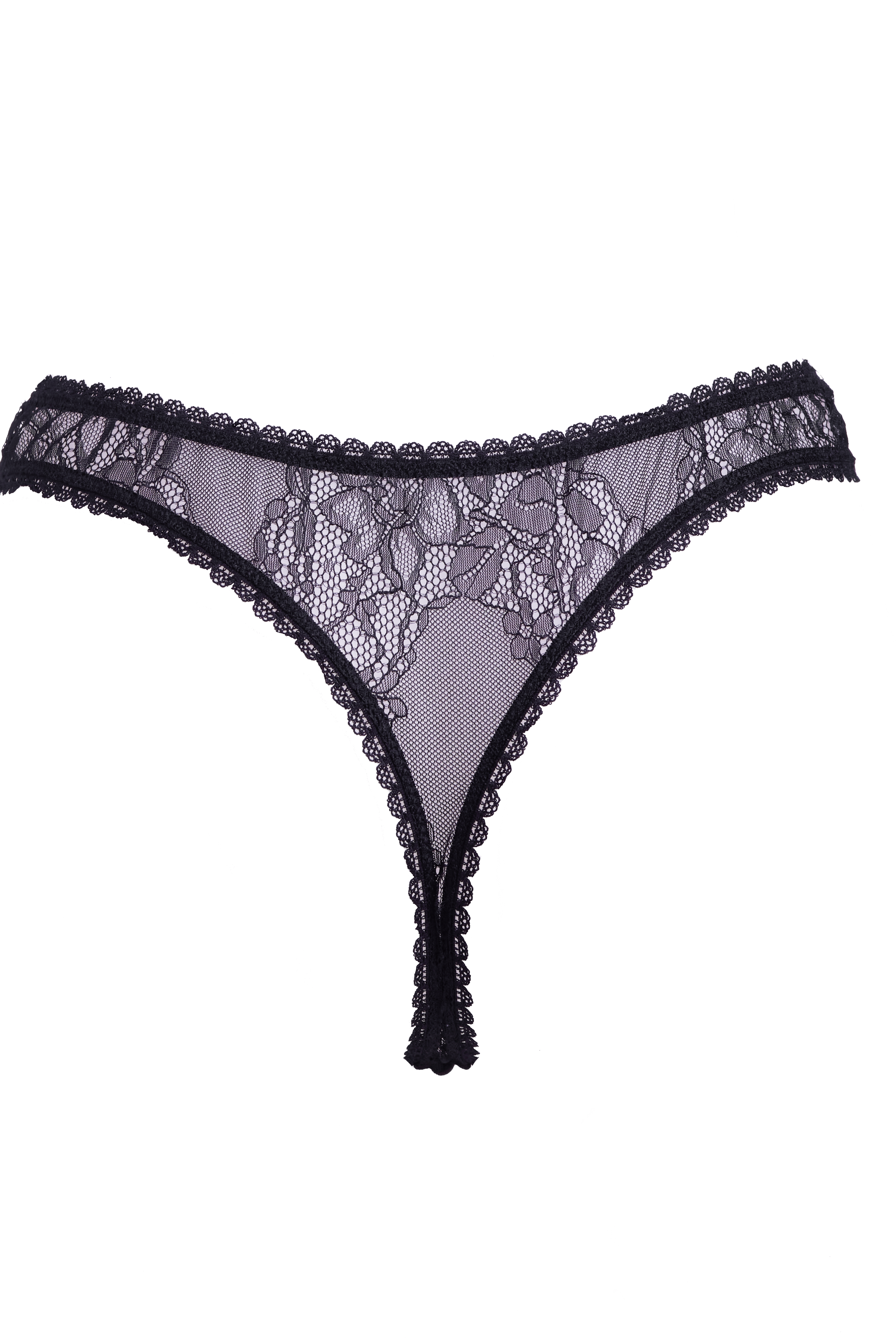 Solstice Thong Black - Noblesse Oblige Lingerie