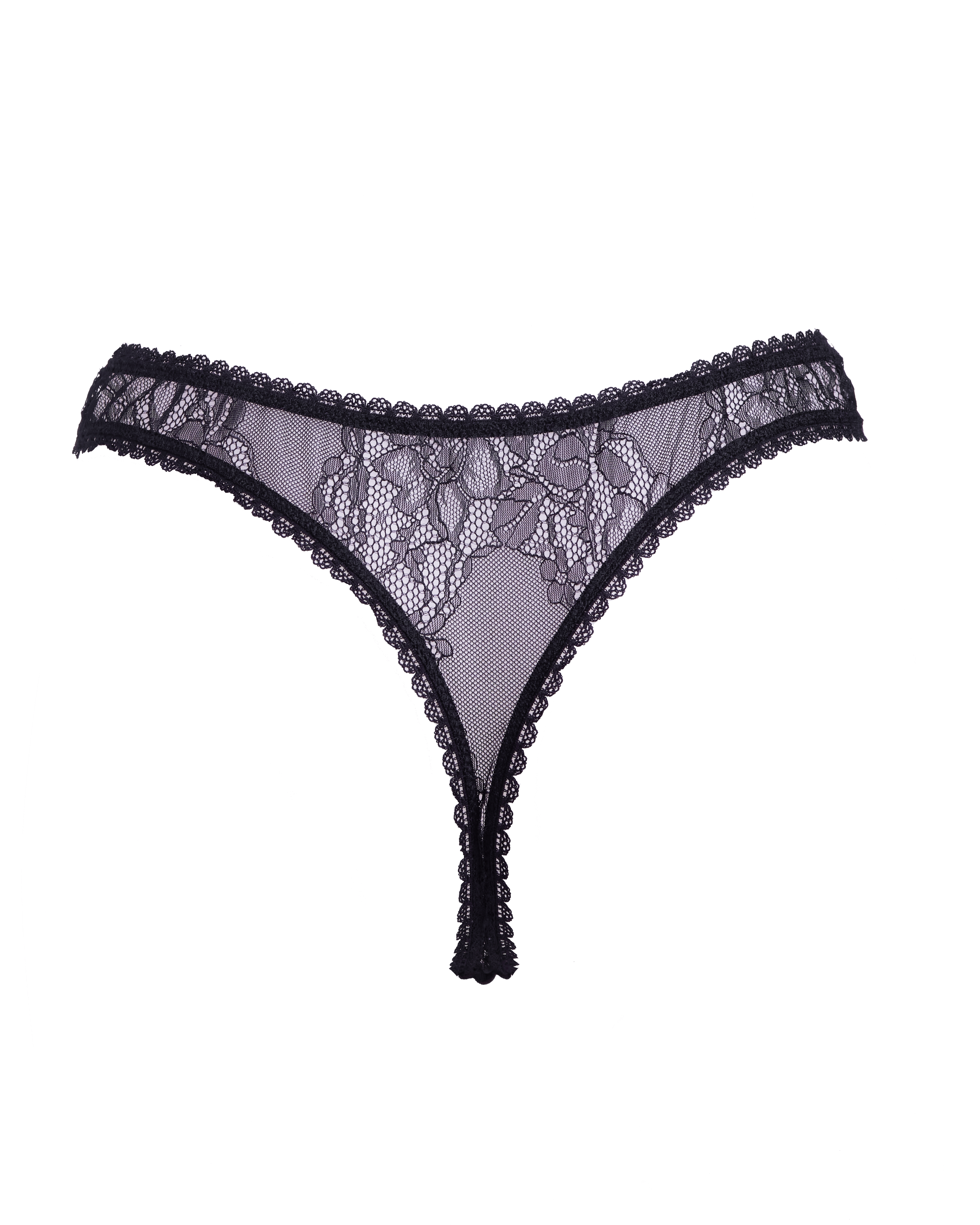 Solstice Thong Black - Noblesse Oblige Lingerie