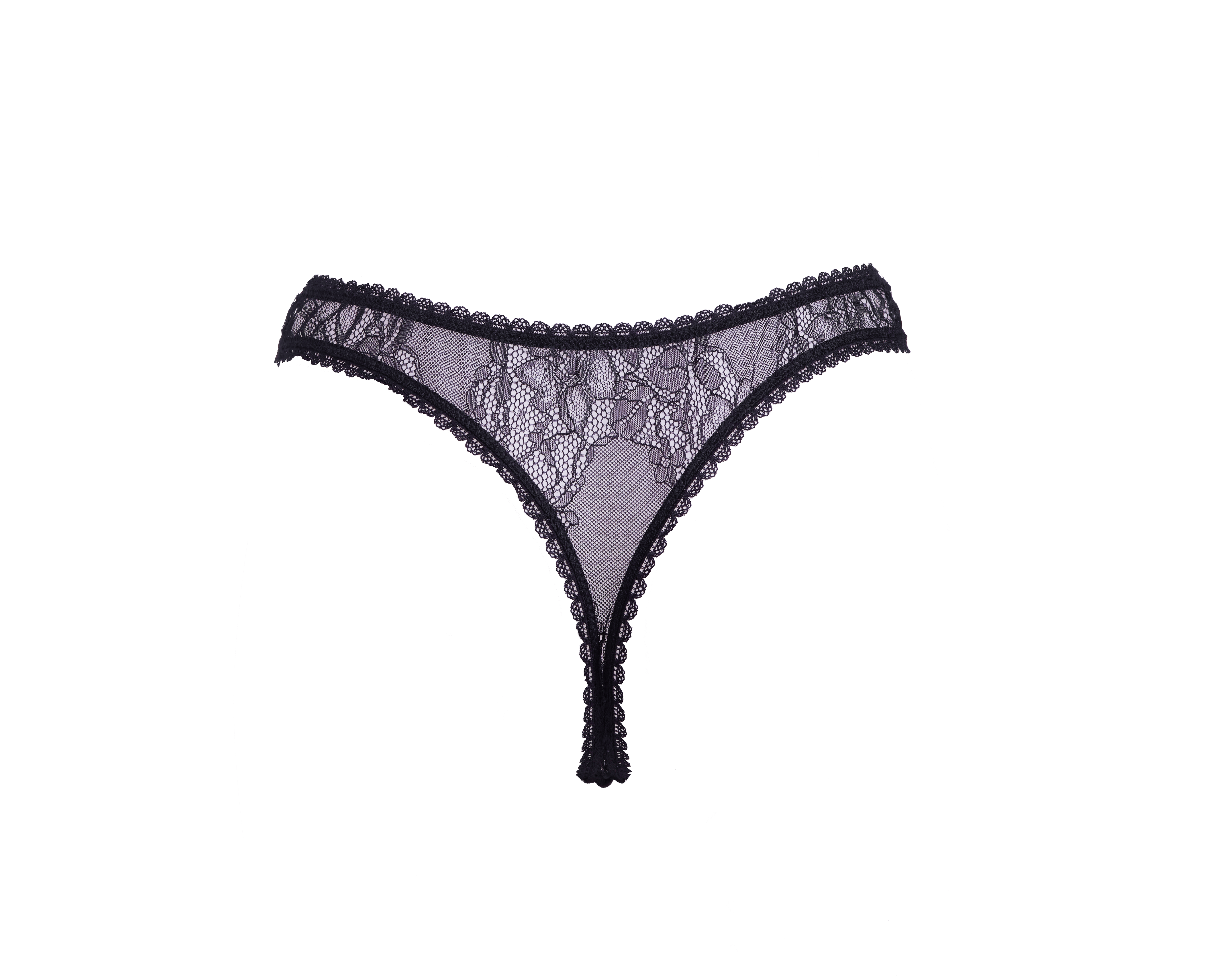 Solstice Thong Black - Noblesse Oblige Lingerie
