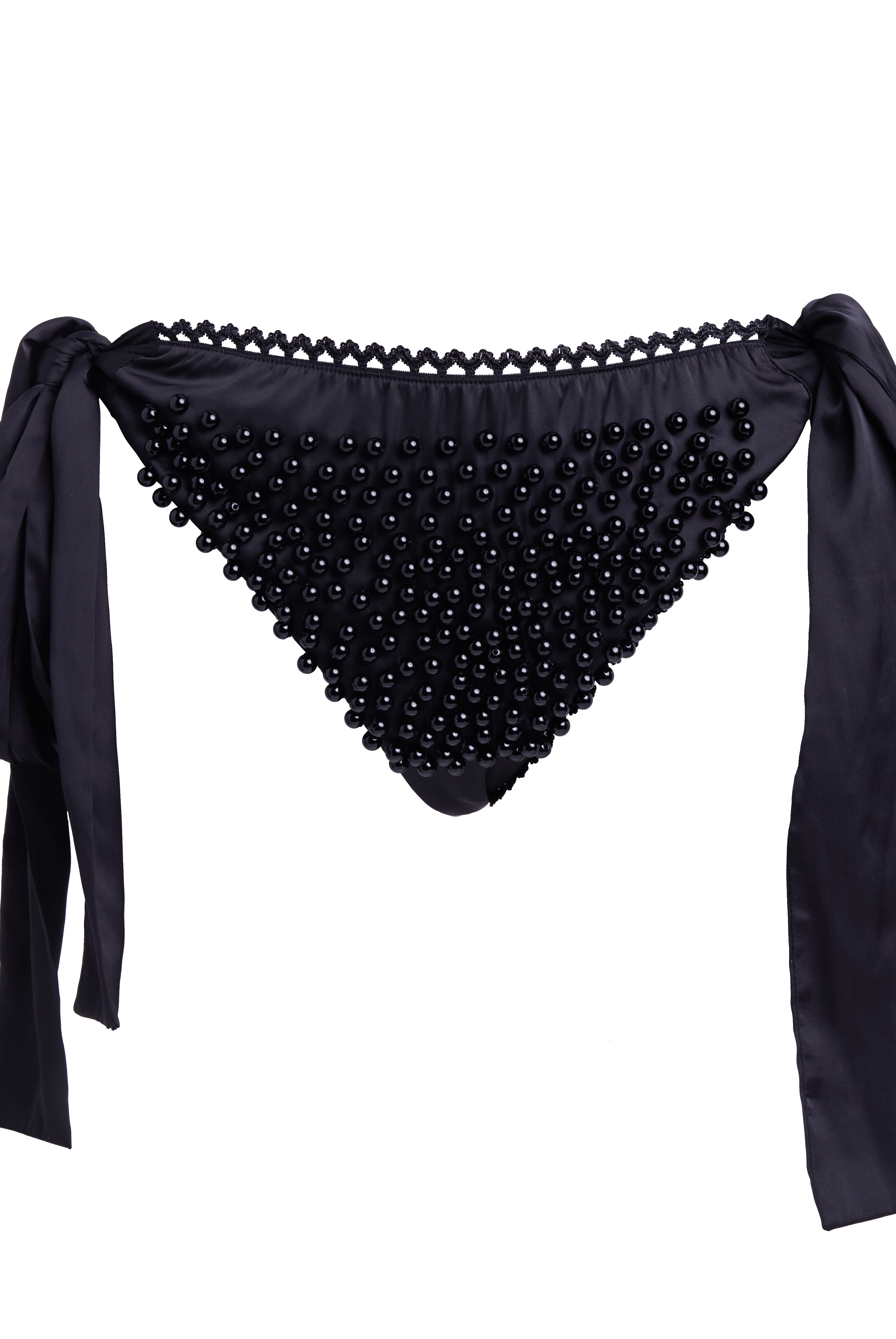 Bow Bottom with Beads - Noblesse Oblige Lingerie