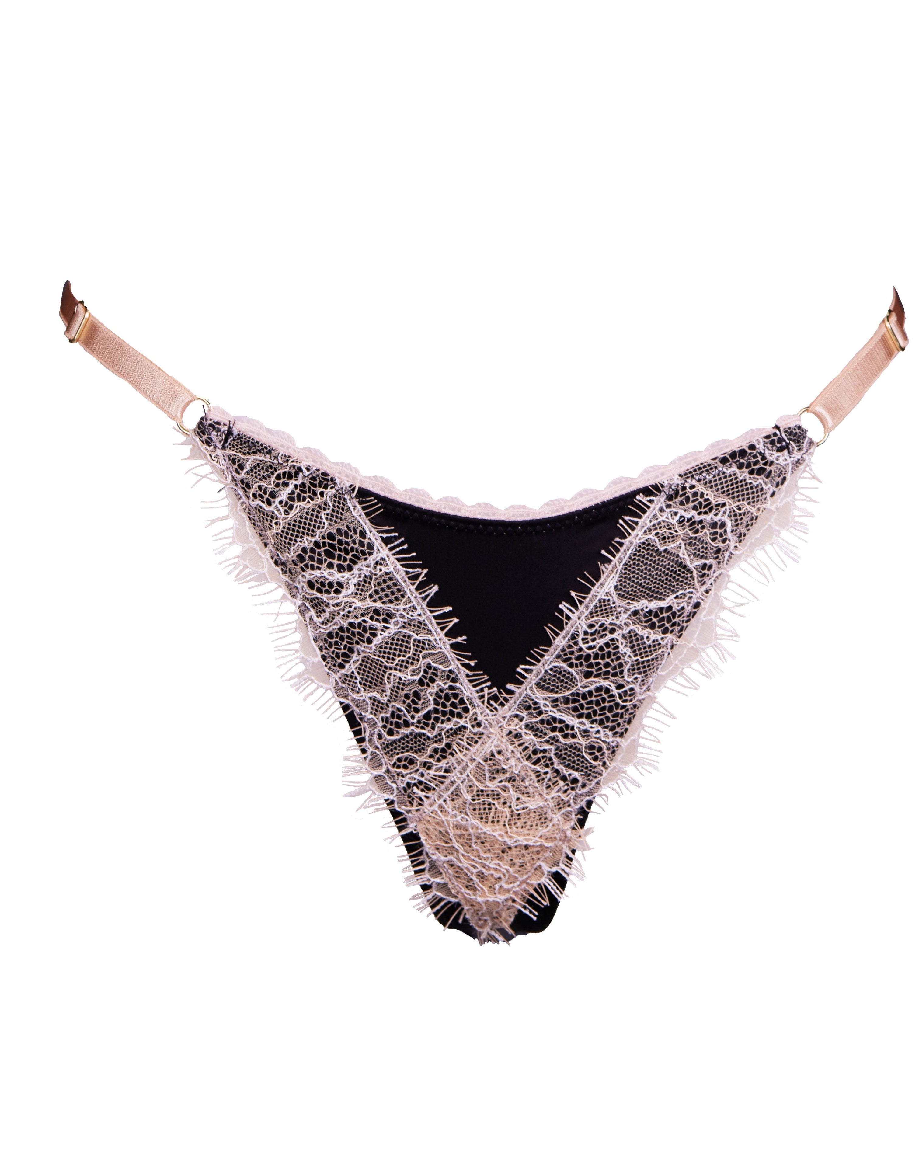 Luna String Black - Noblesse Oblige Lingerie