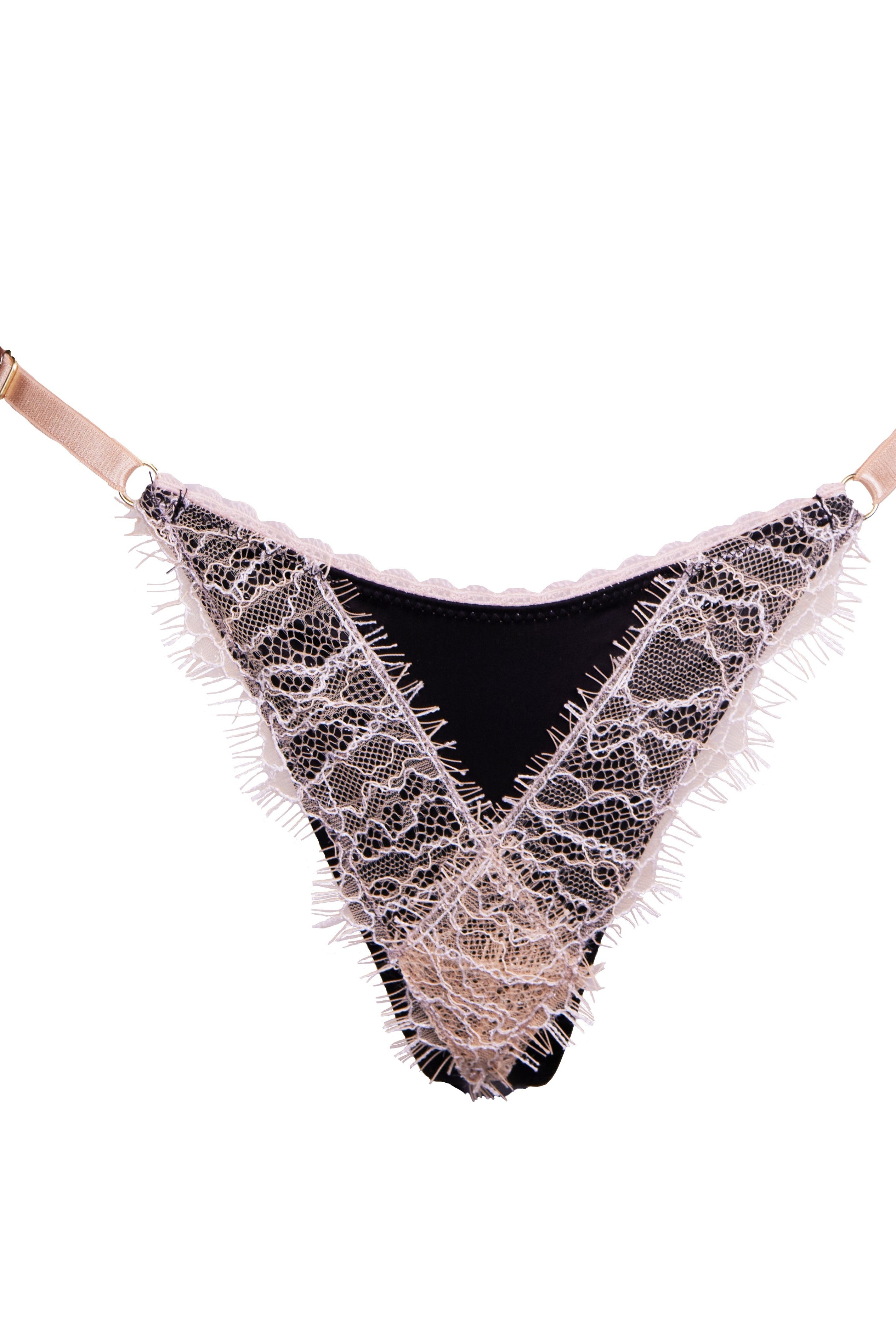 Luna String Black - Noblesse Oblige Lingerie