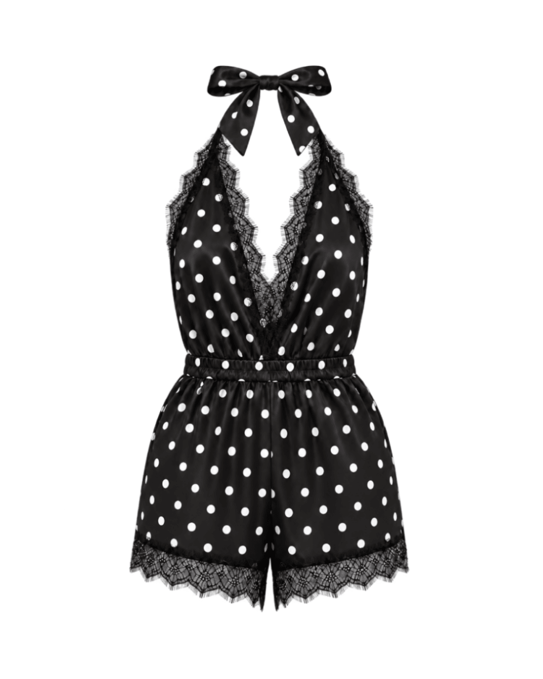 Luna Short Romper Polka Dot - Noblesse Oblige Lingerie