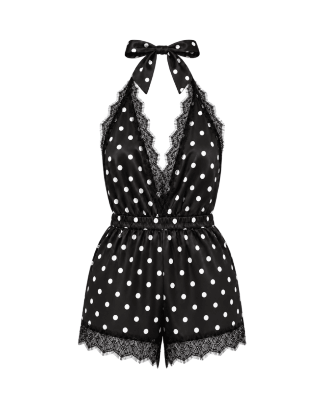 Luna Short Romper Polka Dot - Noblesse Oblige Lingerie