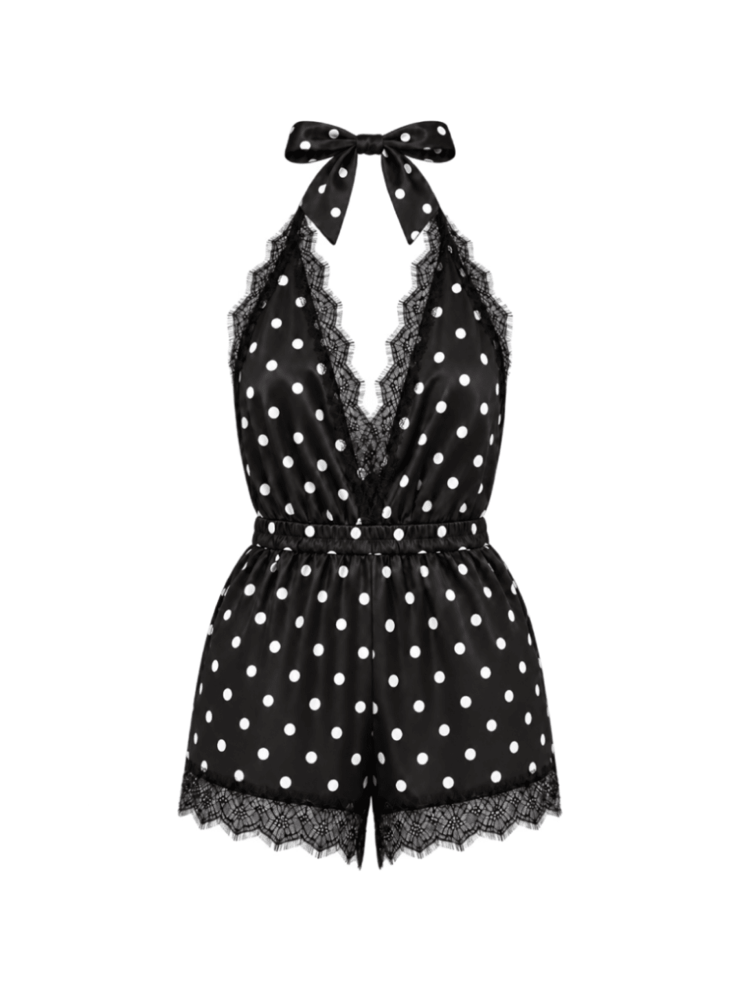 Luna Short Romper Polka Dot - Noblesse Oblige Lingerie