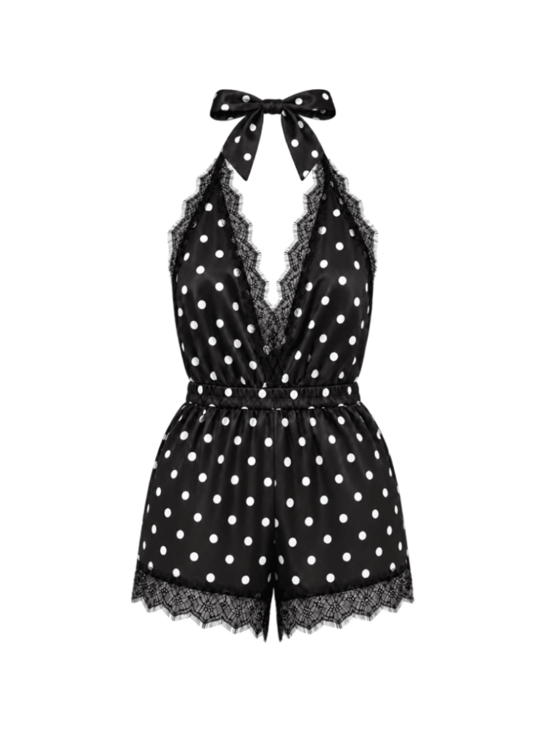 Luna Short Romper Polka Dot - Noblesse Oblige Lingerie