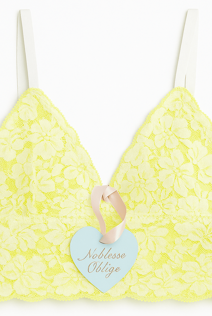 Lime Zest Flock Panty - Noblesse Oblige Lingerie