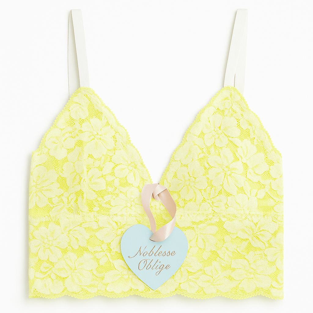 Lime Zest Flock Panty - Noblesse Oblige Lingerie