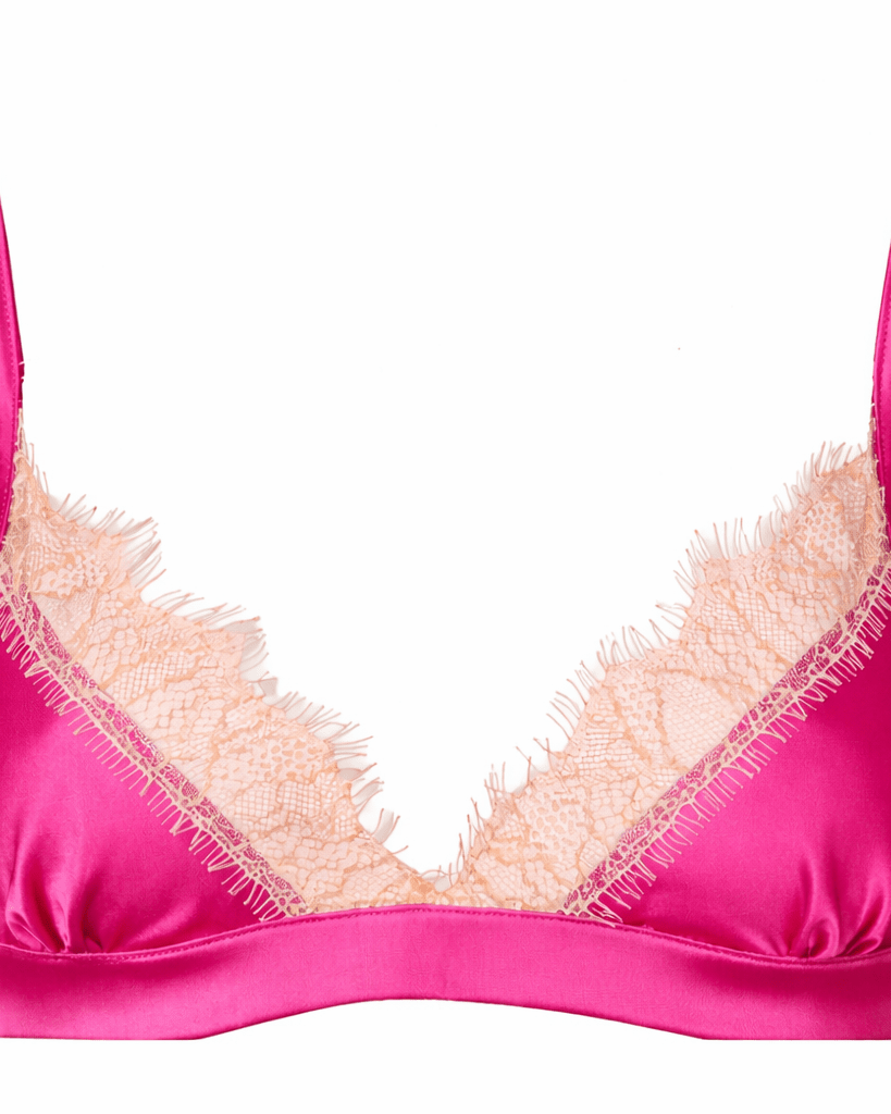 Luna Bralette Hot Pink - Noblesse Oblige Lingerie