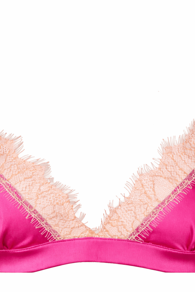 Luna Bralette Hot Pink - Noblesse Oblige Lingerie