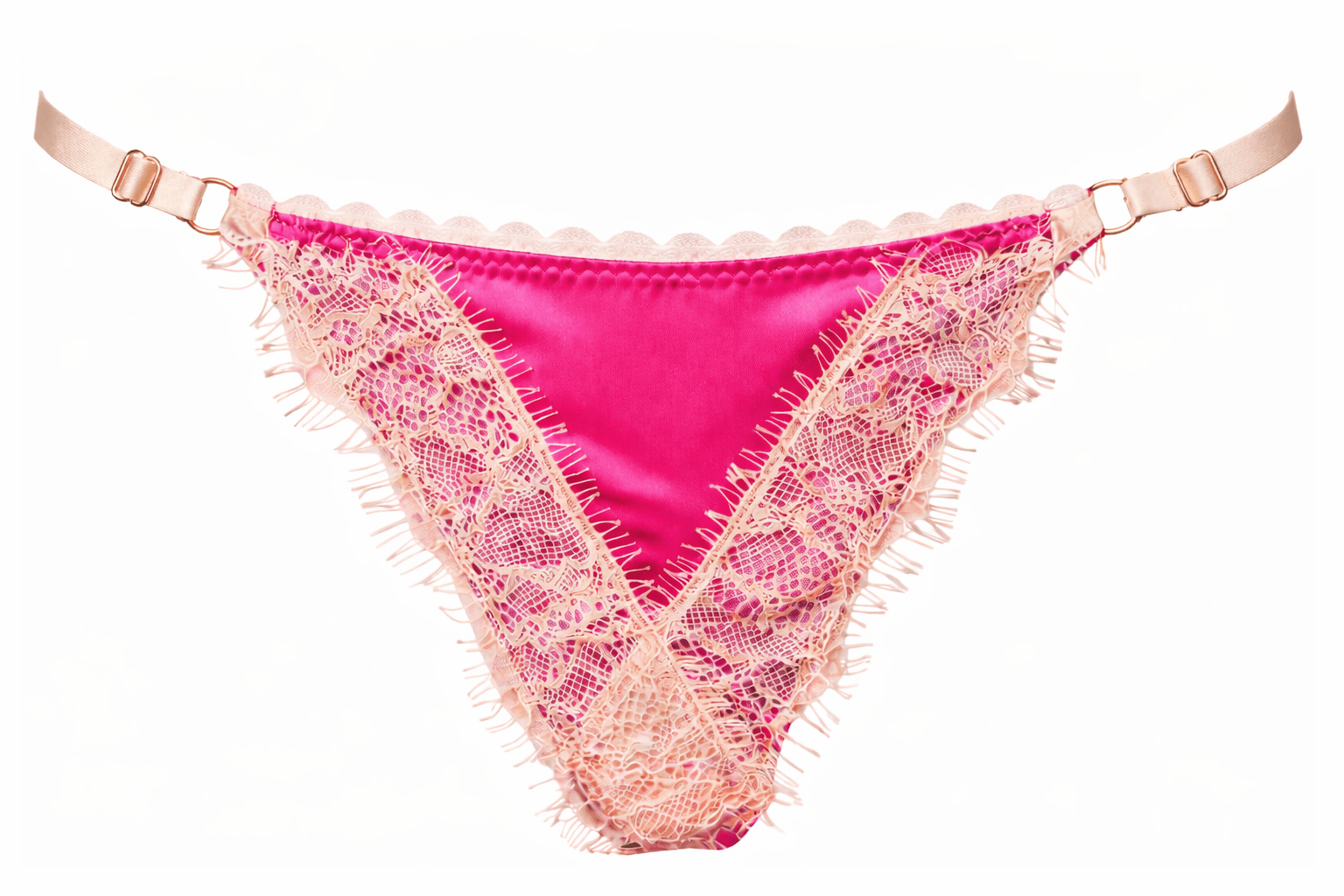 Luna String Hot Pink - Noblesse Oblige Lingerie