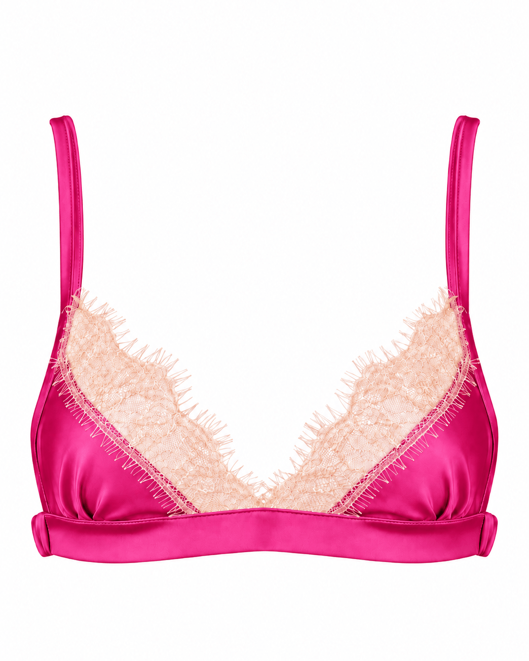 Luna Bralette Hot Pink - Noblesse Oblige Lingerie