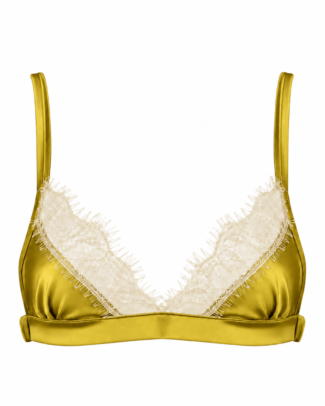 Luna Bralette Chartreuse - Noblesse Oblige Lingerie