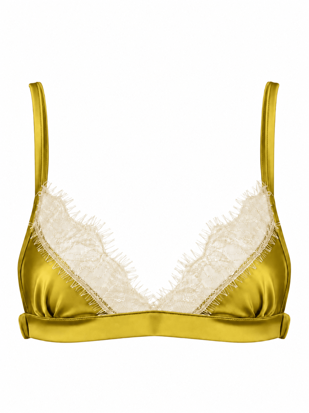 Luna Bralette Chartreuse - Noblesse Oblige Lingerie