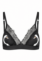 Swan Bralette Black - Noblesse Oblige Lingerie