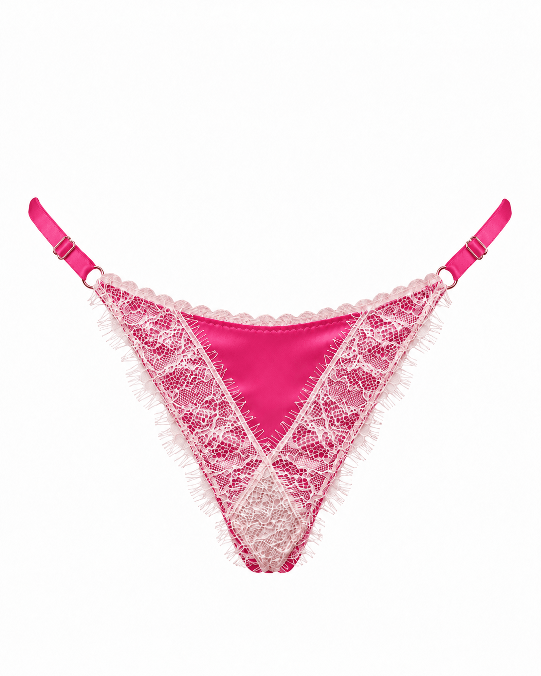 Luna String Hot Pink - Noblesse Oblige Lingerie