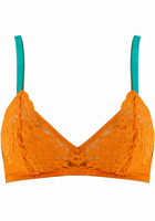 Pop Orange Bralette - Noblesse Oblige Lingerie