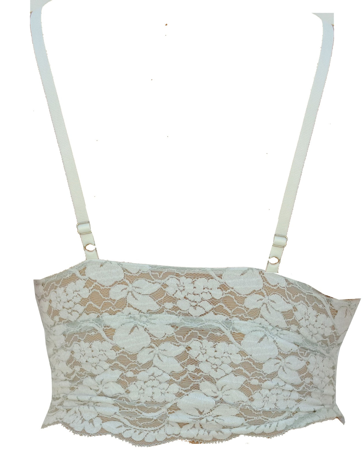 Two Tone High Apex Flock Effect Bralette - Noblesse Oblige Lingerie