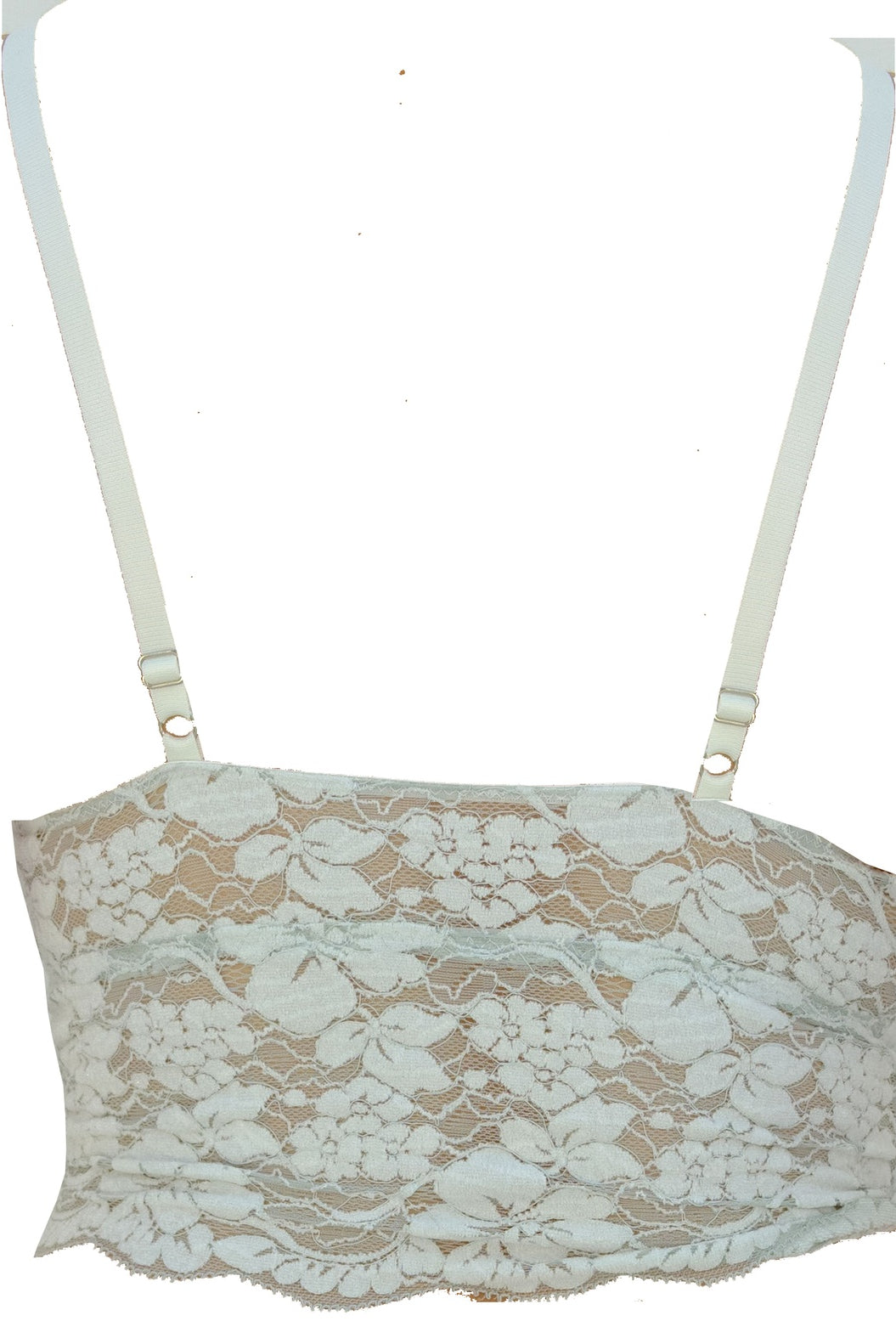 Two Tone High Apex Flock Effect Bralette - Noblesse Oblige Lingerie