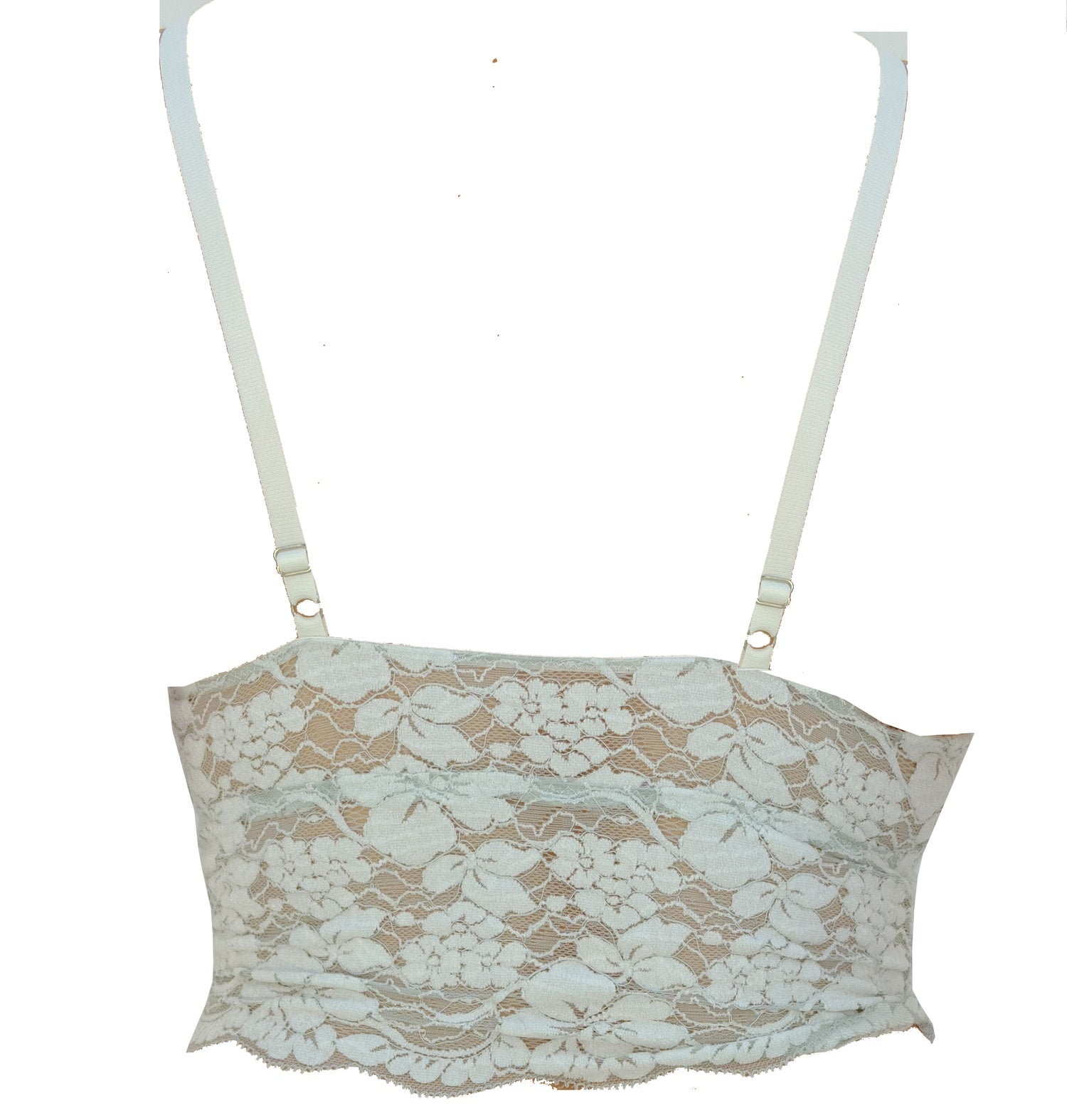 Two Tone High Apex Flock Effect Bralette - Noblesse Oblige Lingerie