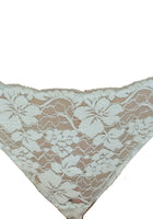 Two Tone Key Hole Detail Flock Effect Panty - Noblesse Oblige Lingerie