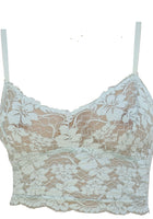 Two Tone High Apex Flock Effect Bralette - Noblesse Oblige Lingerie