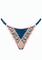 Luna String Petrol - Noblesse Oblige Lingerie