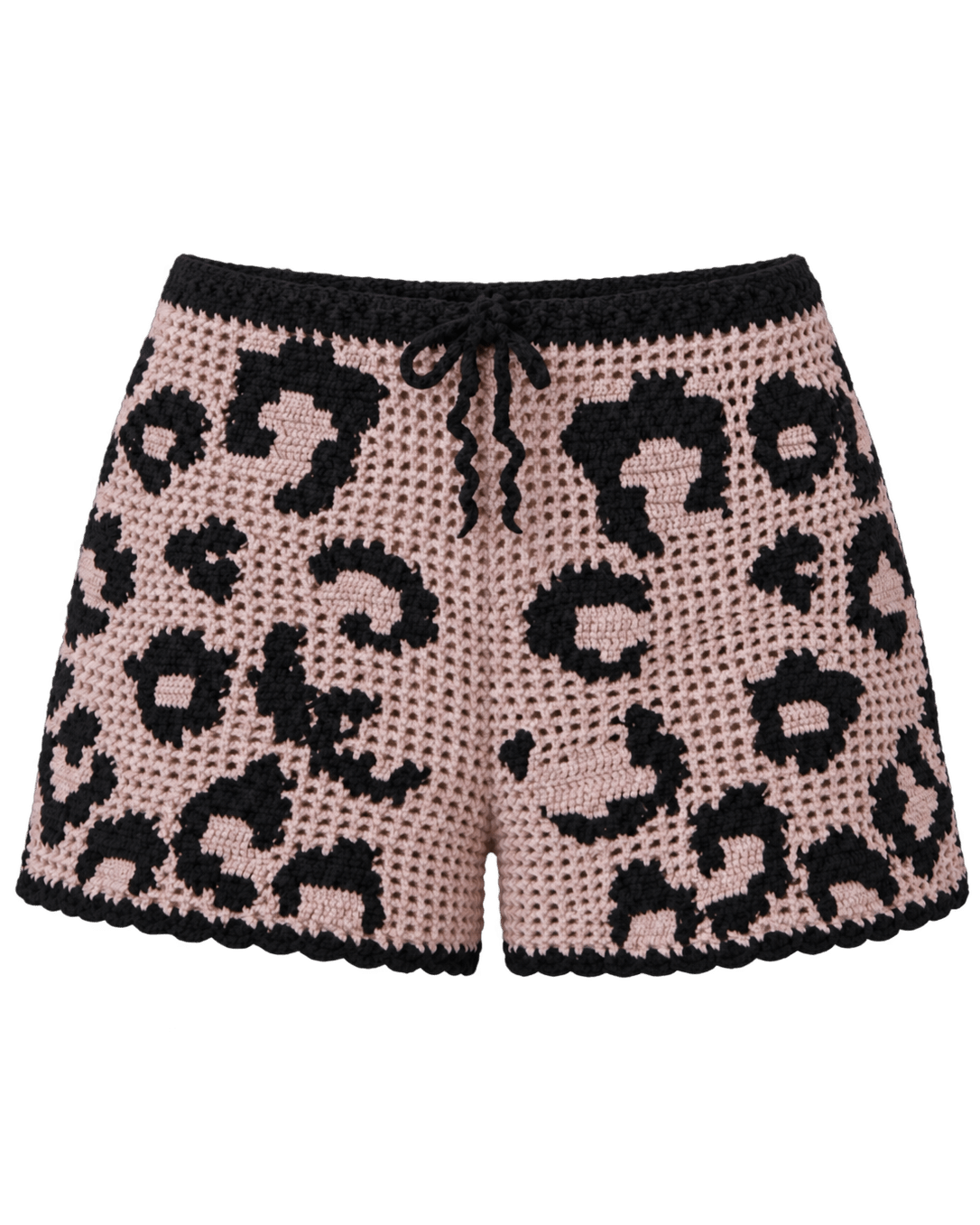 Crochet Shorts Leopard - Noblesse Oblige Lingerie