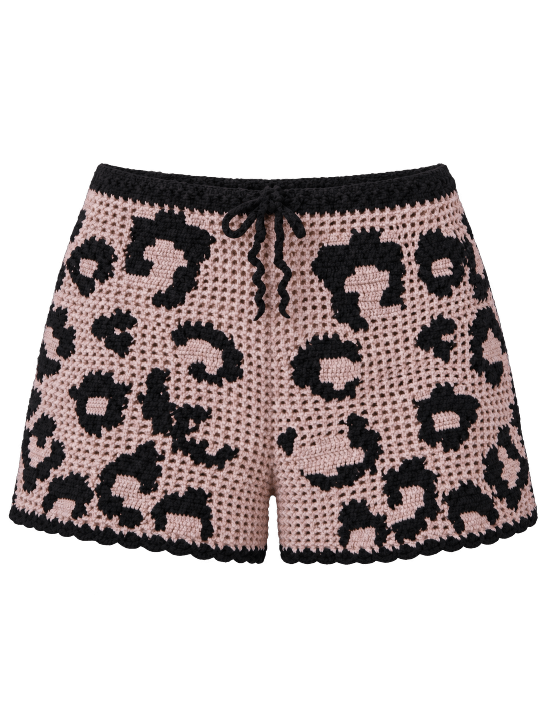 Crochet Shorts Leopard - Noblesse Oblige Lingerie