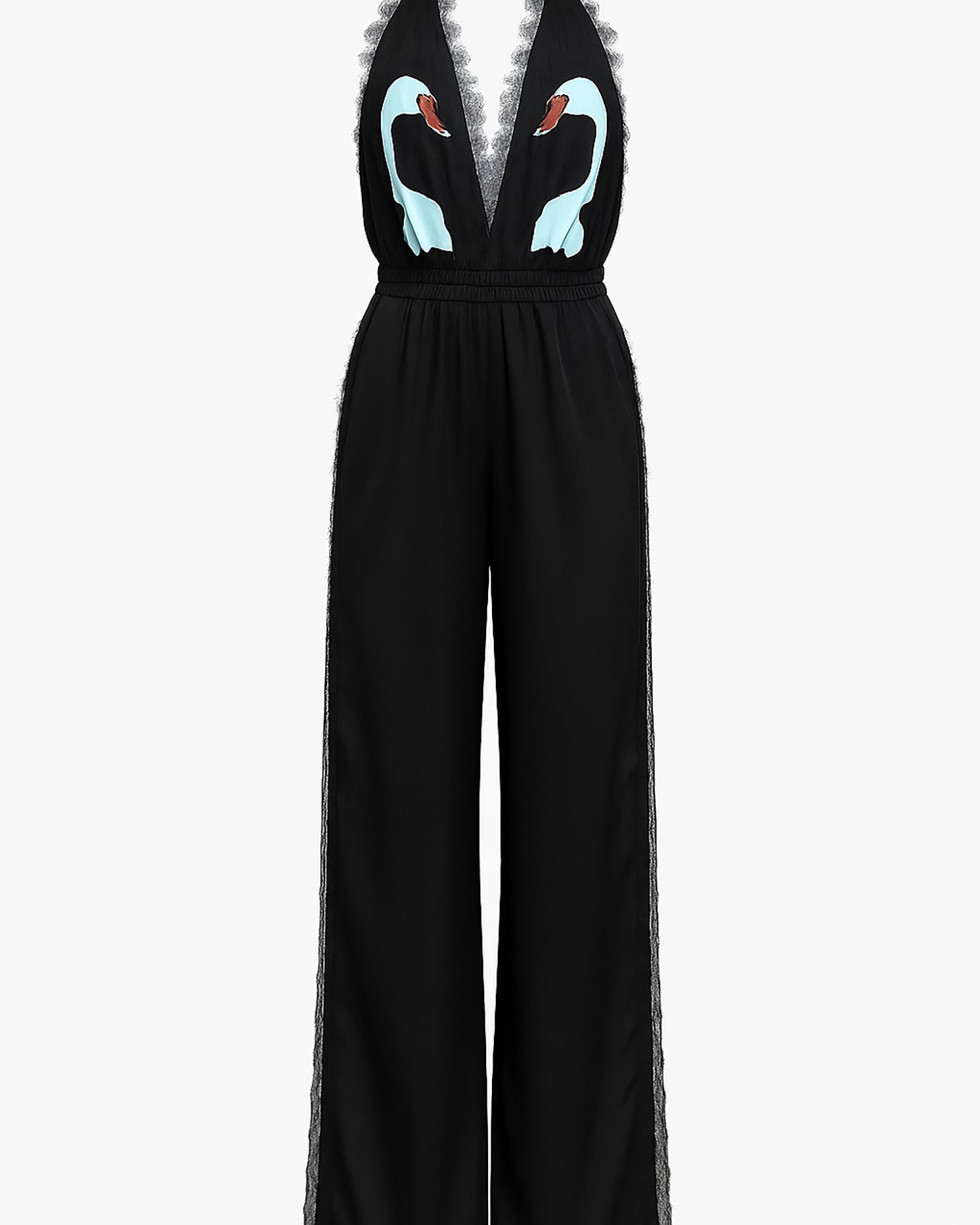 Swan Romper Black - Noblesse Oblige Lingerie