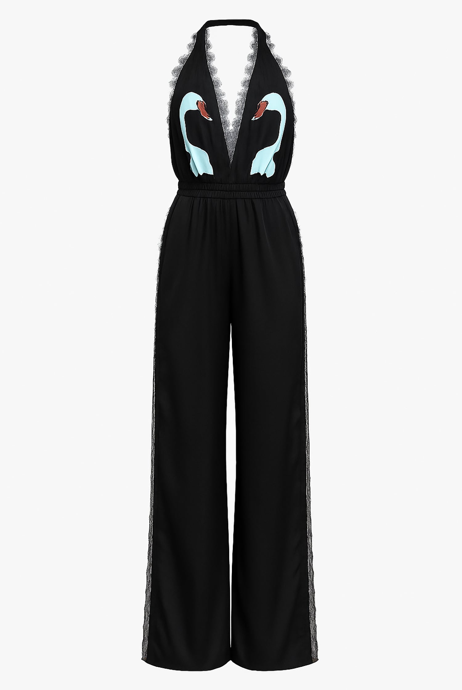 Swan Romper Black - Noblesse Oblige Lingerie