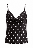 Luna Camisole with Lace Polka Dot - Noblesse Oblige Lingerie