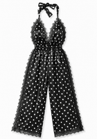 Luna Long Romper Polka Dot - Noblesse Oblige Lingerie