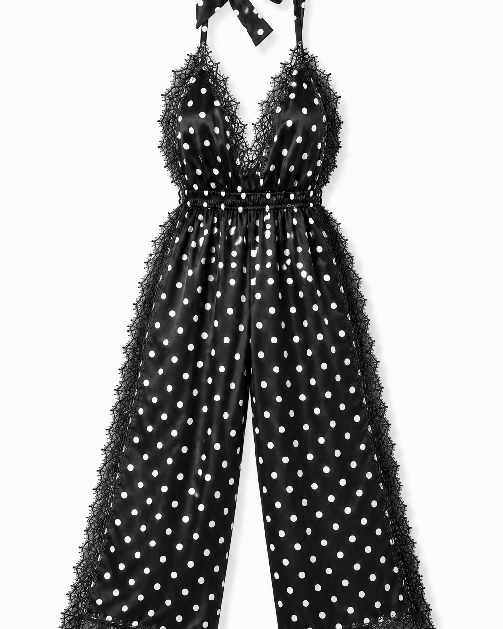 Luna Long Romper Polka Dot