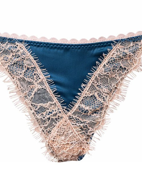 Luna String Petrol - Noblesse Oblige Lingerie