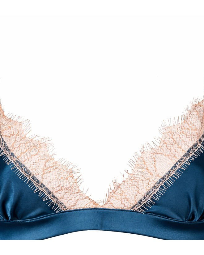 Luna Bralette Petrol - Noblesse Oblige Lingerie