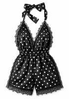 Luna Short Romper Polka Dot - Noblesse Oblige Lingerie