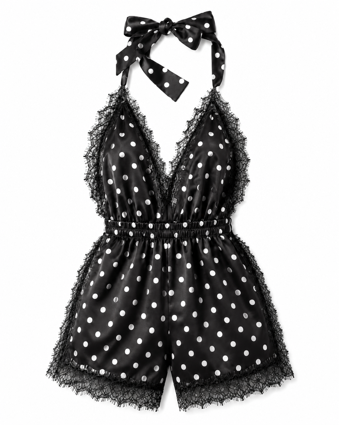 Luna Short Romper Polka Dot
