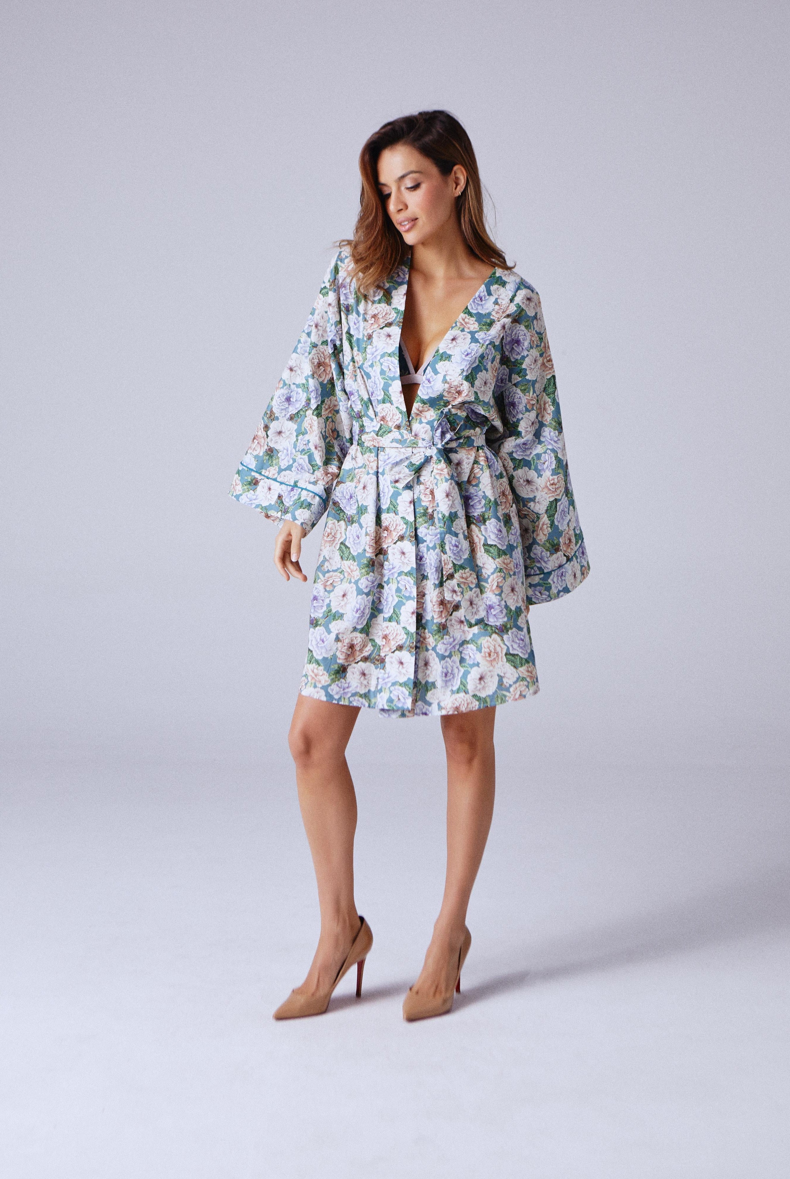 Liberty Robe English Country Garden - Noblesse Oblige Lingerie