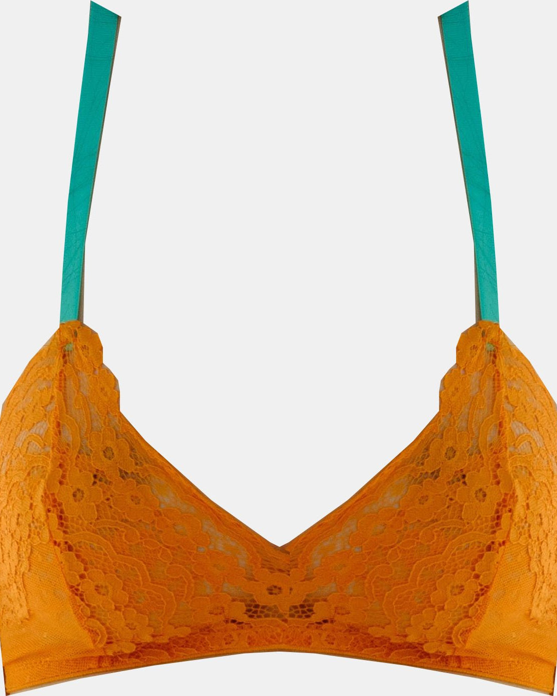 Pop Orange Lace Panty - Noblesse Oblige Lingerie