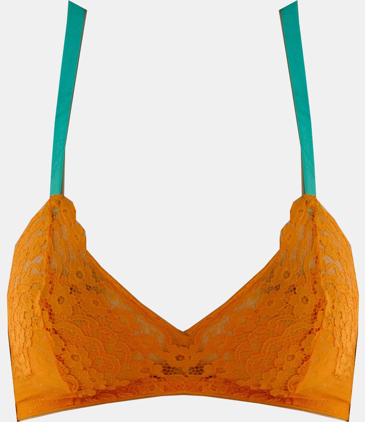 Pop Orange Lace Panty - Noblesse Oblige Lingerie