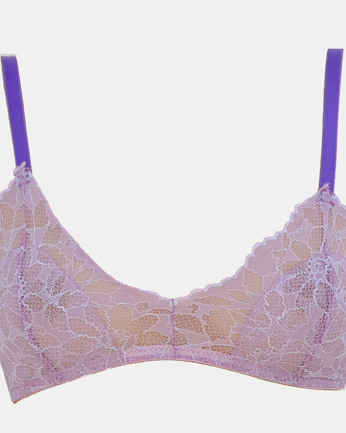 Pop Lavender Lace Bralette - Noblesse Oblige Lingerie