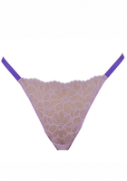 Pop Lavender Lace String - Noblesse Oblige Lingerie