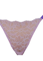 Pop Lavender Lace String - Noblesse Oblige Lingerie