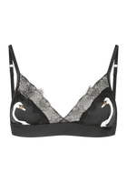 Swan Bralette Black - Noblesse Oblige Lingerie