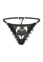Swan String Black - Noblesse Oblige Lingerie