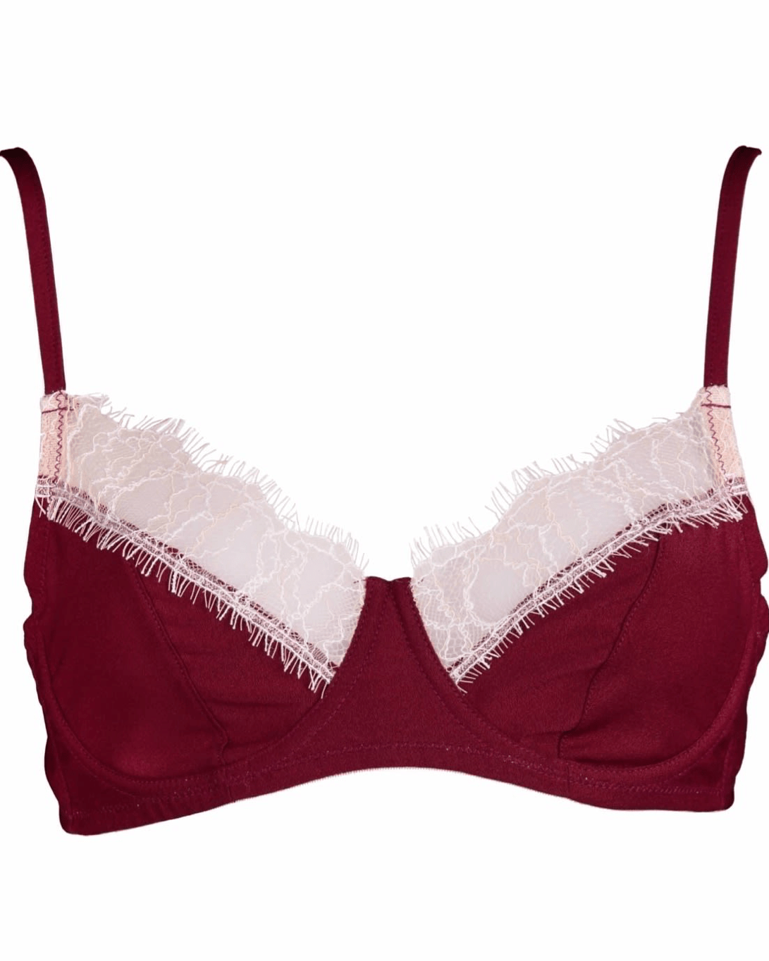 Luna Bra Burgundy - Noblesse Oblige Lingerie