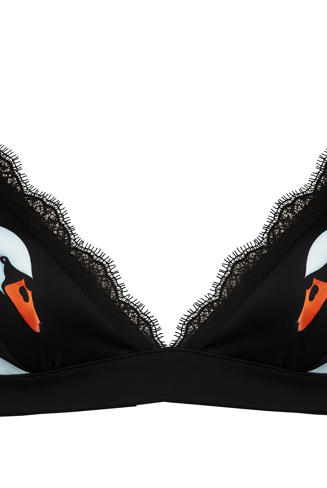 Swan Bralette Black - Noblesse Oblige Lingerie