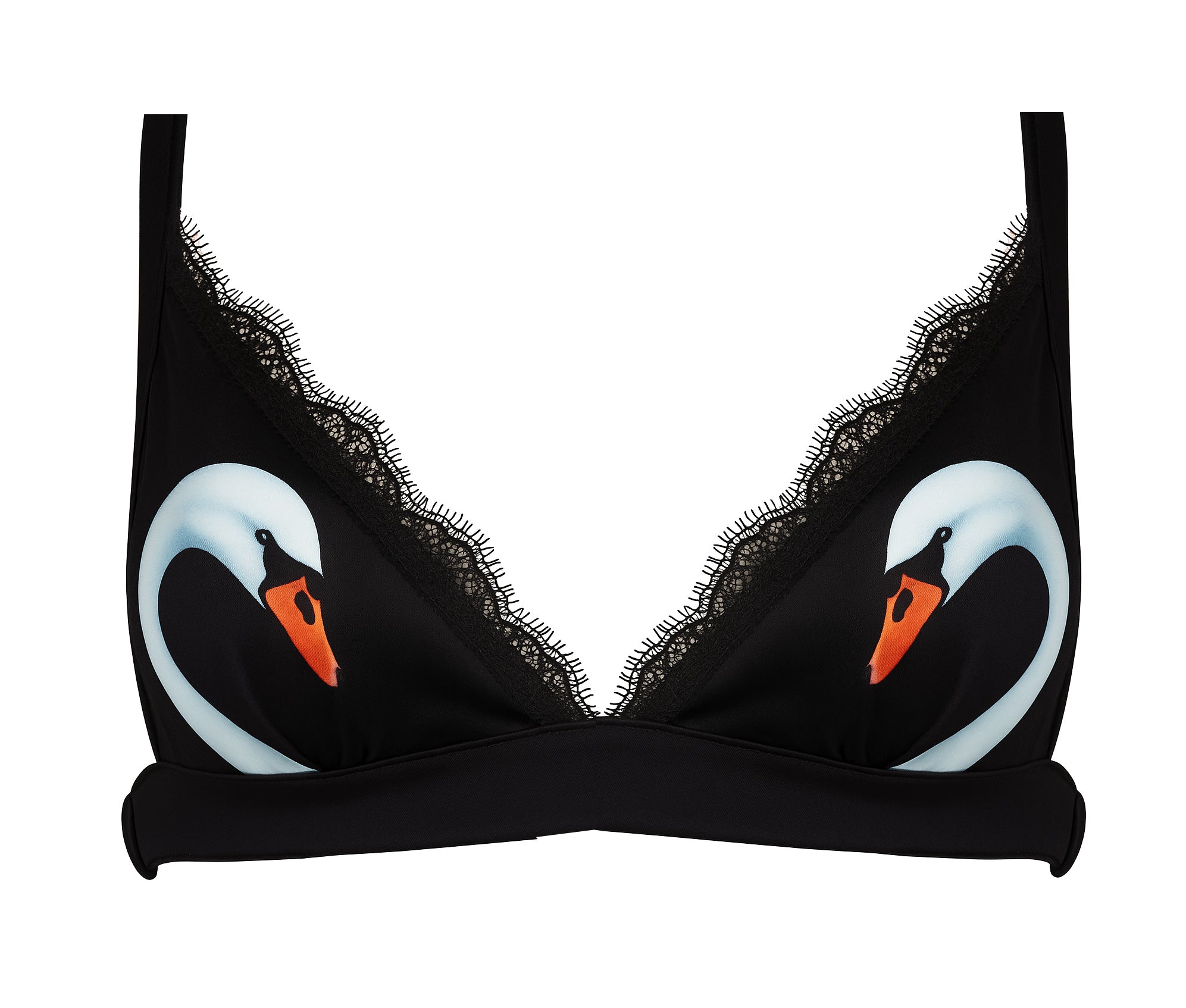 Swan Bralette Black - Noblesse Oblige Lingerie